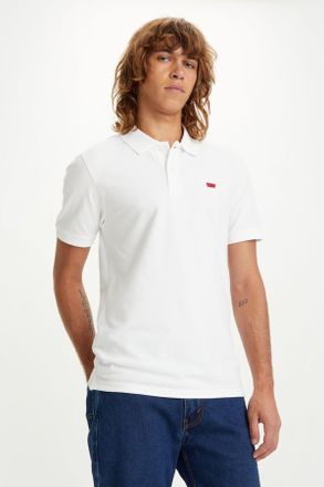 Levi's Polo Slim Housemark - Hombre - M - Blanco / Bright White