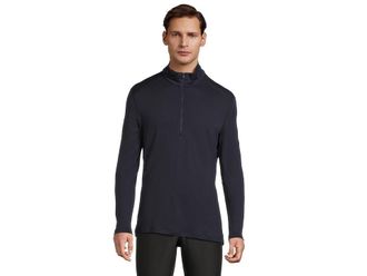 Icebreaker Merino 260 Tech Long Sleeve Half Zip Mens Clothing Midnight Navy : LG, Wool