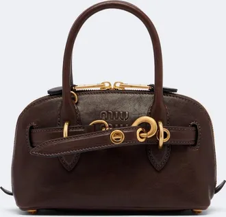 Miu Miu Aventure Mini leather top-handle bag