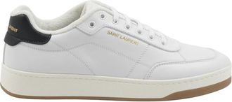 Saint Laurent Sl/61 Sneakers - Heren - Sneakers - Wit - 39 1/2 EU - Leer - Schoenen