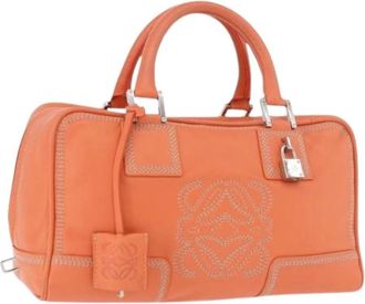 Loewe Pre-owned Hand Bag - Dames - Vintage Handtas - Oranje - ONE Size - Leer - Vintage