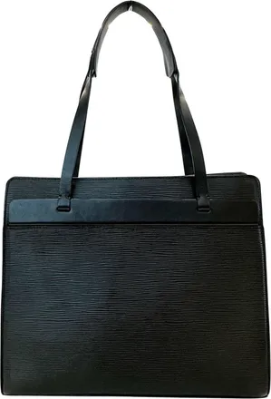 Louis Vuitton Black Noir Epi Leather Handbag Tote Bag (Pre-Owned)