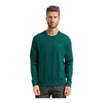 Tommy Hilfiger Green Jumper Collection - male - Tommy Hilfiger - Round-neck Knitwear - Green - M - Knitwear
