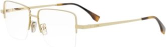Fendi Unisex Black Square Eyeglass Frames FE50107F 030