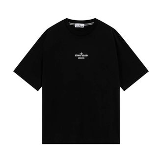 Stone Island Hombre, Camisetas, Negro, Talla: M