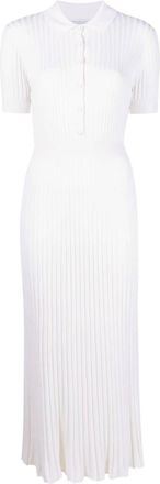 Gabriela Hearst Amor ribbed-knit midi dress - women - Silk/Cashmere - M - Neutrals