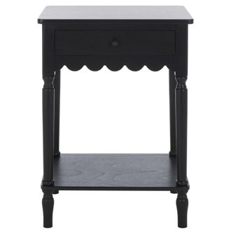 Safavieh Mesa auxiliar de madera negro