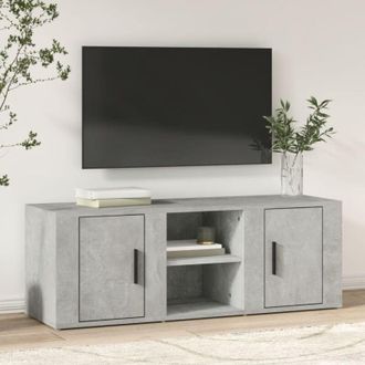 vidaXL Vidaxl - tv Cabinet Concrete Grey 100x31.5x35 cm Engineered Wood