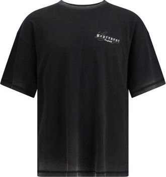 Represent Represent, Tops, Heren, Zwart, L, Legacy Overprint Graphic T-Shirt