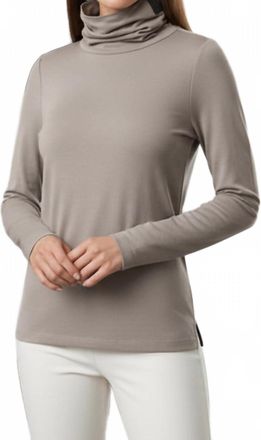 Henriette Steffensen High Neck Knit Top In Kit