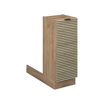 Vicco Isla De Cocina Fame-line, Panel De Roble, 30 Cm Sin Encimera