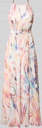 Swing Abendkleid mit r&uuml;ckseitigem Schl&uuml;sselloch-Ausschnitt in Offwhite, Gr&ouml;&szlig;e 38