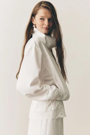 Mare Mare Lace-Trim Windbreaker Jacket