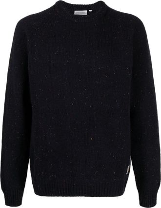 Carhartt Work in Progress Anglistic wool-cotton blend jumper - men - Lambs Wool/Acrylic/Cotton - S - Blue