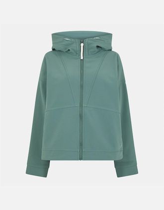 Craghoppers Womens Tyra Hooded Ribbed Cuff Fleece Jacket - Frosted Pine - Size: 18