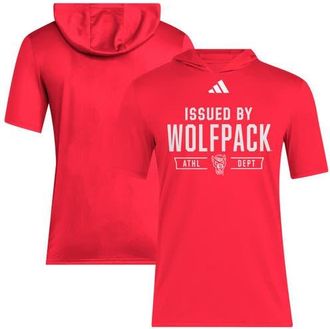 adidas Mens adidas Red NC State Wolfpack 2025 AREOREADY Sideline Training Hooded T-Shirt at Nordstrom, Size Xx-Large
