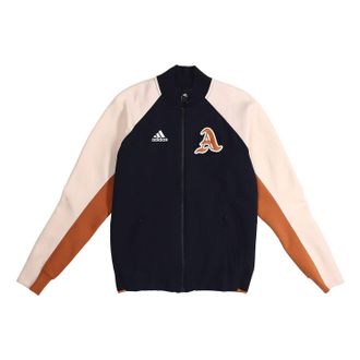 adidas Athleisure Casual Sports Woven baseball uniform Jacket Navy Blue DX8408