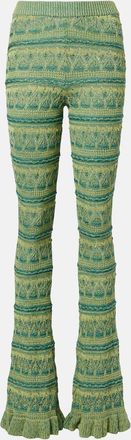 Etro Crochet cotton flared pants