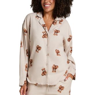 Hunkem&ouml;ller Jacket Flannel Twill Bear in Grey at Nordstrom, Size Small