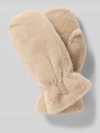 Soyaconcept Handschuhe aus Kunstfell Modell VENDLA in Sand, Gr&ouml;&szlig;e 1