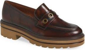 Paul Green Billie Lug Sole Loafer in Tabacco Brushed Leather at Nordstrom Rack, Size 6.5Us /4Uk
