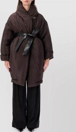 Magda Butrym padded oversized belted coat