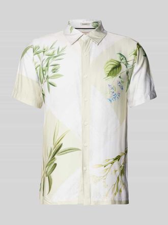 Guess Regular Fit Freizeithemd aus Viskose in Beige, Gr&ouml;&szlig;e XL