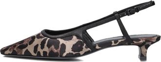 Kennel & Schmenger Panther Print Slingback Schoenen - Dames - Pumps - Veelkleurig - 37 1/2 EU - Leer - Schoenen