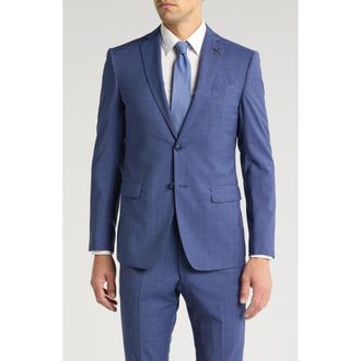 John Varvatos Neat Sport Coat in Blue at Nordstrom Rack, Size 40 Regular