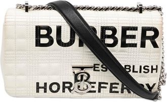 Burberry Pre-owned Burberry Small Quilted Coated Canvas Horseferry Lola Crossbody Unisex TSLKYA7UPZKEUMDT