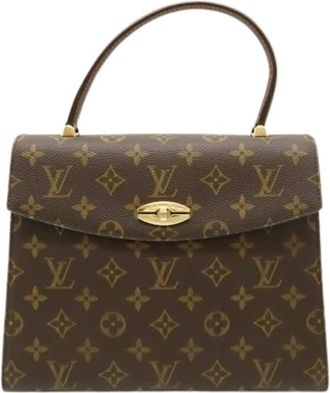 Louis Vuitton Pre-owned Monogram Canvas Handbag - Dames - Vintage Handtas - Bruin - ONE Size - Vintage