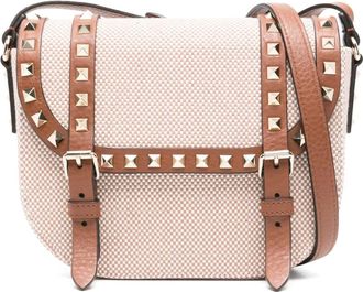 Valentino Garavani Borsa a tracolla a quadri - Toni neutri