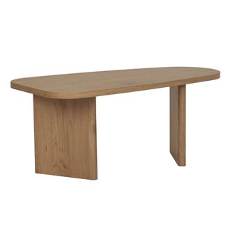 Moloo Mesa de centro con acabado en madera oscura 50x100 cm