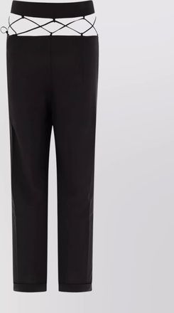 Nensi Dojaka tailored trousers laced waistband