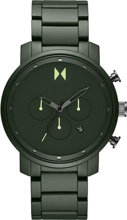 MVMT Chronograph Ceramic Bracelet Watch, 45mm in Green at Nordstrom
