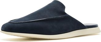 Wolf & Shepherd Coast Mule Womens Slip on Shoes Navy/Off-White : 10.5 B - Medium, Leather