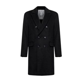 John Richmond Abrigo Cruzado - Coats - Hombre - Negro - 3XL