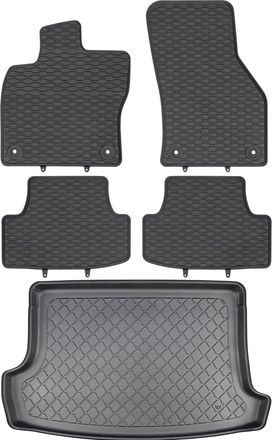 OEM Juego De Alfombrillas De Goma Para Coche Y Alfombrilla Para Maletero Para Volkswagen T-roc Suv A Partir De Diciembre De 2017
