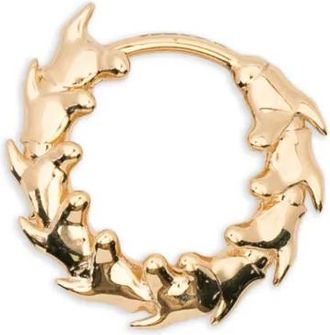 Shaun Leane Orecchino a cerchio Serpents Trace - Oro