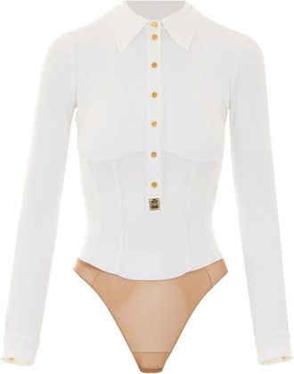 Elisabetta Franchi Mujer, Camisetas, Blanco, Talla: S