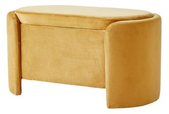 Nordlys Scandinavian Design Bench with Storage in Yellow