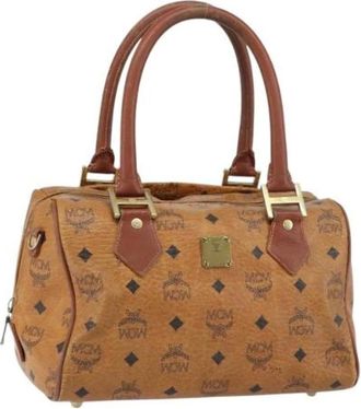 MCM Pre-owned Handbags, female, Brown, Size: ONE SIZE Pre-owned Plastic Handbag