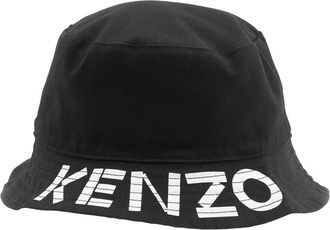 Kenzo Bucket Hat With Embroidered Logo, Size Small