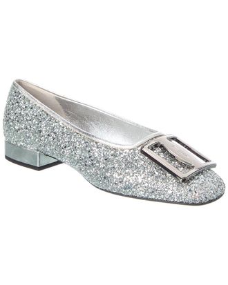 Ferragamo Ferragamo Logo Leather Ballet Flat