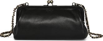 OLD TREND Iris Genuine Leather Vintage Frame Crossbody Bag in Black at Nordstrom