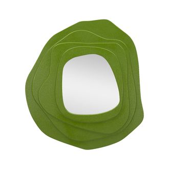 Dmora Dmora - Espejito Piracicaba, Espejo, Objeto De Decoraci&oacute;n De Pared, Decoraci&oacute;n De Espejo, 90x4 H97 Cm, Verde