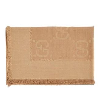 Gucci GG jacquard wool and silk scarf Woman One Size