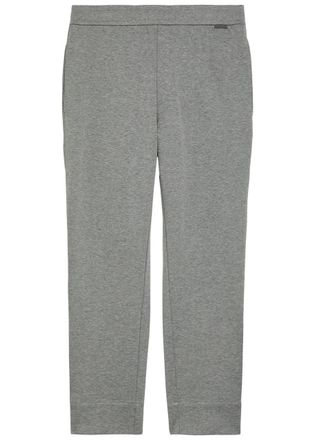 Moncler Tapered-leg Cotton-blend Sweatpants - Grey - M