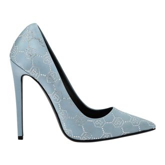 Philipp Plein Dames, Schoenen, Blauw, Maat: 37 EU Satijn