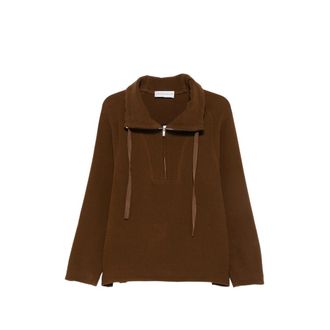 STUDIO NICHOLSON Quarter-zip Drawstring Sweatshirt